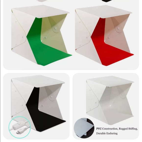 Light Room Photo Photography Lighting Tent Kit Cube Mini Box With 6 Backdrops - Picture 2 of 4